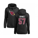 NFL Women's Nike Arizona Cardinals #57 Josh Bynes Black Name & Number Logo Pullover Hoodie