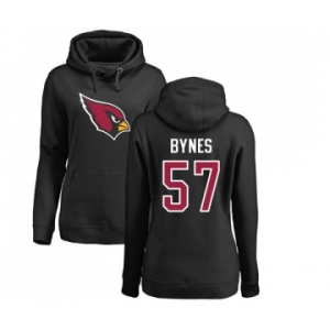 NFL Women's Nike Arizona Cardinals #57 Josh Bynes Black Name & Number Logo Pullover Hoodie