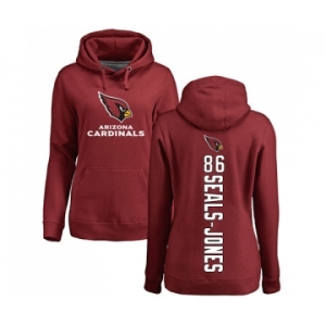 NFL Women's Nike Arizona Cardinals #86 Ricky Seals-Jones Maroon Backer Pullover Hoodie
