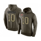 Football San Francisco 49ers #10 Jimmy Garoppolo Green Salute To Service Men's Pullover Hoodie