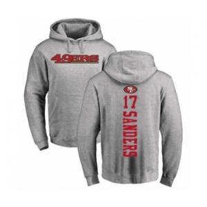 Football San Francisco 49ers #17 Emmanuel Sanders Ash Backer Pullover Hoodie