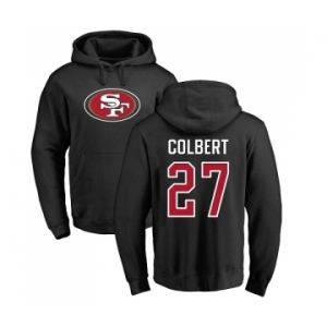 Football San Francisco 49ers #27 Adrian Colbert Black Name & Number Logo Pullover Hoodie