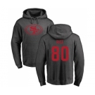 Football San Francisco 49ers #80 Jerry Rice Ash One Color Pullover Hoodie