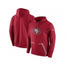 Men San Francisco 49ers Nike Scarlet Champ Drive Vapor Speed Performance Pullover Hoodie
