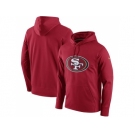 Men San Francisco 49ers Nike Scarlet Circuit Logo Essential Performance Hoodie