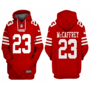 Men's San Francisco 49ers #23 Christian McCaffrey Red Alternate Pullover Hoodie