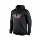 Men's San Francisco 49ers Nike Black KO Logo Essential Pullover Hoodie