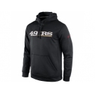 Men's San Francisco 49ers Nike Black KO Wordmark Essential Performance Hooodie