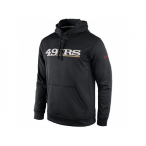 Men's San Francisco 49ers Nike Black KO Wordmark Essential Performance Hooodie
