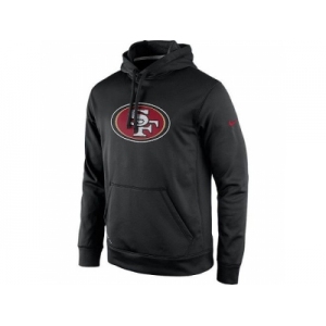 Men's San Francisco 49ers Nike Black Practice Performance Pullover Hoodie
