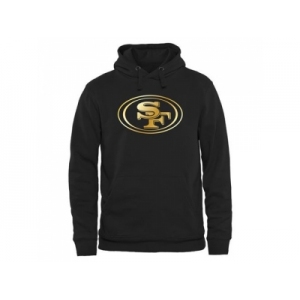 Men's San Francisco 49ers Pro Line Black Gold Collection Pullover Hoodie