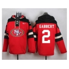 Nike San Francisco 49ers #2 Blaine Gabbert Red Player Pullover NFL Hoodie