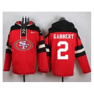 Nike San Francisco 49ers #2 Blaine Gabbert Red Player Pullover NFL Hoodie