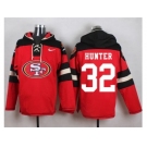 Nike San Francisco 49ers #32 Kendall Hunter Red Player Pullover Hoodie