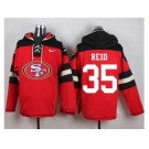 Nike San Francisco 49ers #35 Eric Reid Red Player Pullover Hoodie