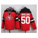 Nike San Francisco 49ers #50 Chris Borland Red Player Pullover Hoodie