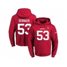Nike San Francisco 49ers #53 NaVorro Bowman Red Name & Number Pullover NFL Hoodie