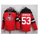 Nike San Francisco 49ers #53 NaVorro Bowman Red Player Pullover Hoodie