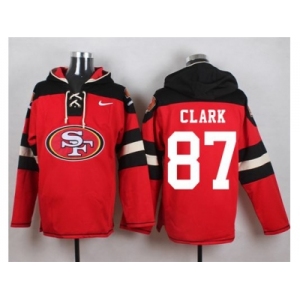 Nike San Francisco 49ers #87 Dwight Clark Red Player Pullover Hoodie
