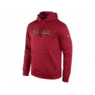 San Francisco 49ers Nike Red KO Speed Wordmark Performance Hoodie