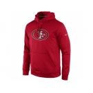 San Francisco 49ers Nike Scarlet Practice Performance Pullover Hoodie