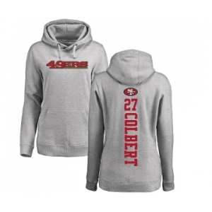 Football Women's San Francisco 49ers #27 Adrian Colbert Ash Backer Pullover Hoodie