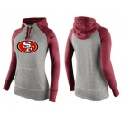 Women Nike San Francisco 49ers Performance Hoodie Grey & Red_3