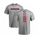 Football San Francisco 49ers #17 Jalen Hurd Ash Backer T-Shirt