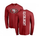 Football San Francisco 49ers #27 Adrian Colbert Red Backer Long Sleeve T-Shirt
