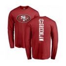 Football San Francisco 49ers #57 Dre Greenlaw Red Backer Long Sleeve T-Shirt