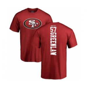 Football San Francisco 49ers #57 Dre Greenlaw Red Backer T-Shirt