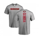 Football San Francisco 49ers #97 Nick Bosa Ash Backer T-Shirt