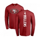 NFL Nike San Francisco 49ers #4 Nick Mullens Red Backer Long Sleeve T-Shirt