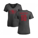 Football Women's San Francisco 49ers #10 Jimmy Garoppolo Ash One Color T-Shirt