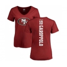 Football Women's San Francisco 49ers #10 Jimmy Garoppolo Red Backer T-Shirt