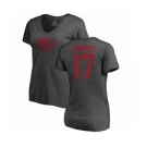 Football Women's San Francisco 49ers #17 Emmanuel Sanders Ash One Color T-Shirt