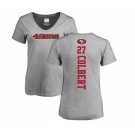 Football Women's San Francisco 49ers #27 Adrian Colbert Ash Backer T-Shirt