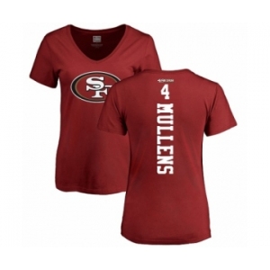 NFL Women's Nike San Francisco 49ers #4 Nick Mullens Red Backer T-Shirt