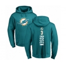 Football Miami Dolphins #3 Josh Rosen Aqua Green Backer Pullover Hoodie