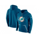 Men Miami Dolphins Nike Aqua Champ Drive Vapor Speed Pullover Hoodie