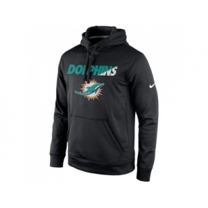 Miami Dolphins Nike Black Kick Off Staff Performance Pullover Hoodie