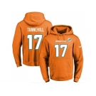 Nike Miami Dolphins #17 Ryan Tannehill Orange Name & Number Pullover NFL Hoodie