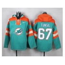 Nike Miami Dolphins #67 Laremy Tunsil Aqua Green Player Pullover NFL Hoodie