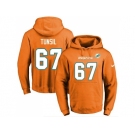 Nike Miami Dolphins #67 Laremy Tunsil Orange Name & Number Pullover NFL Hoodie