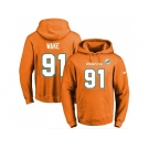 Nike Miami Dolphins #91 Cameron Wake Orange Name & Number Pullover NFL Hoodie