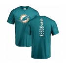 Football Miami Dolphins #3 Josh Rosen Aqua Green Backer T-Shirt