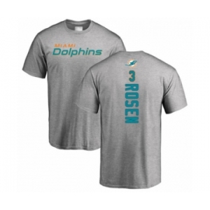 Football Miami Dolphins #3 Josh Rosen Ash Backer T-Shirt