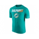 Men's Miami Dolphins Nike Aqua Legend Staff Practice Performance T-Shirt