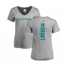 NFL Women's Nike Miami Dolphins #19 Jakeem Grant Ash Backer T-Shirt