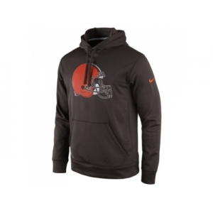 Cleveland Browns Nike Brown Practice Performance Pullover Hoodie